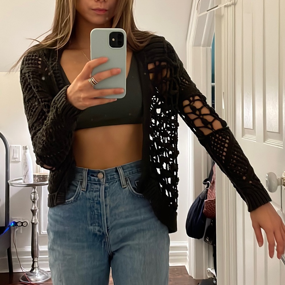 All Saints Hand Crochet Cardigan